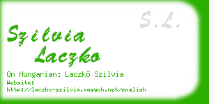 szilvia laczko business card